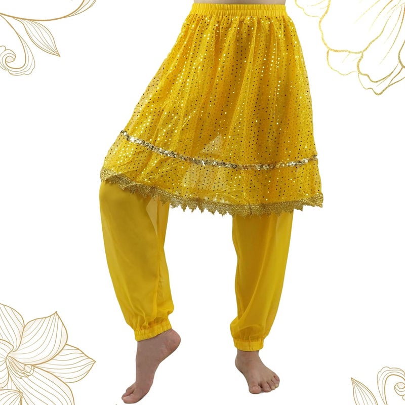 MUNAFIE Belly Dance Pants and Skirt for Fancy Dress Party Outfit Comfortable and Stylish Dancewear for Women - Image 3